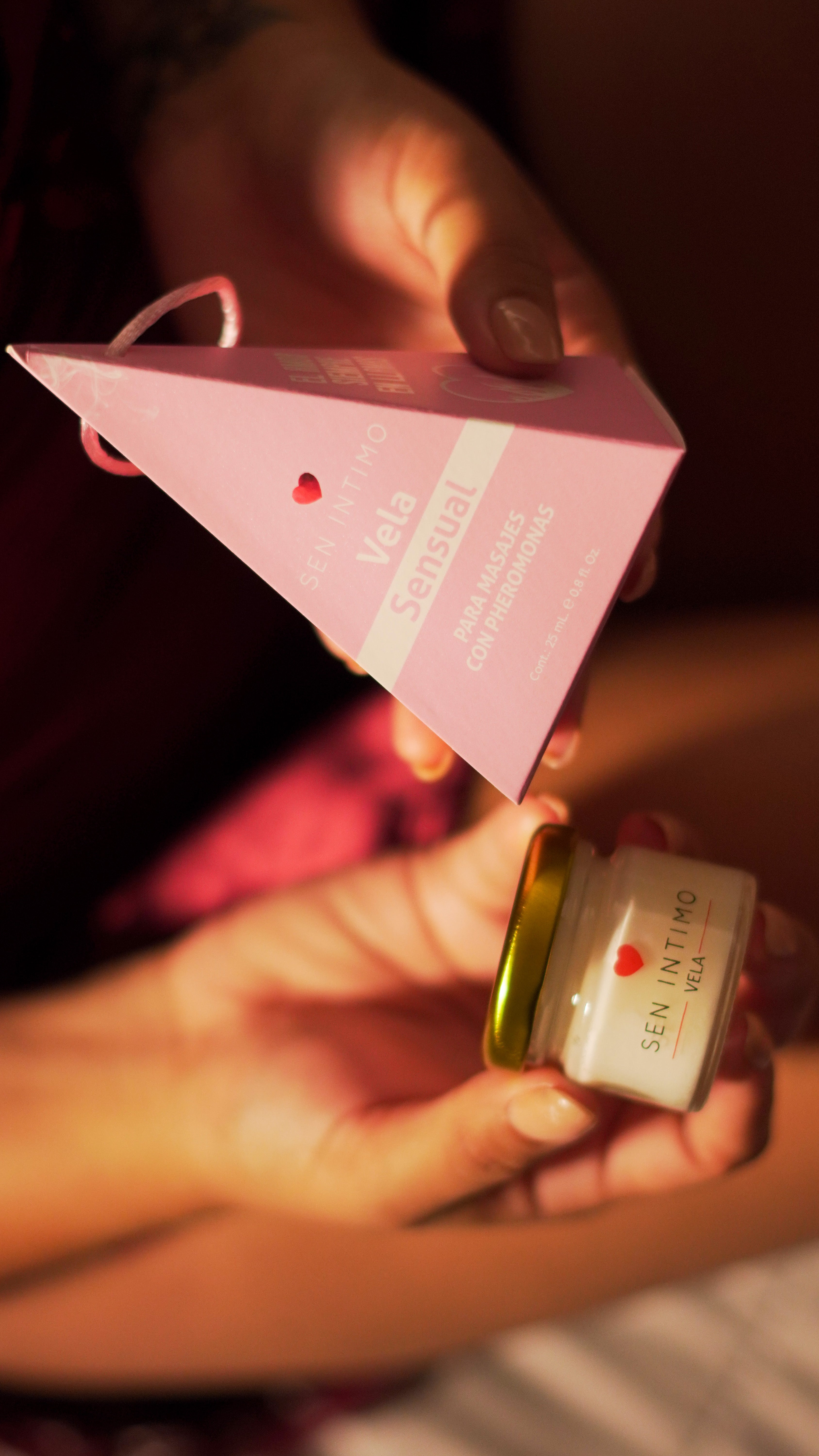 VELA SENSUAL MASAJES PIRÁMIDE X 25 ML BY SEN ÍNTIMO
