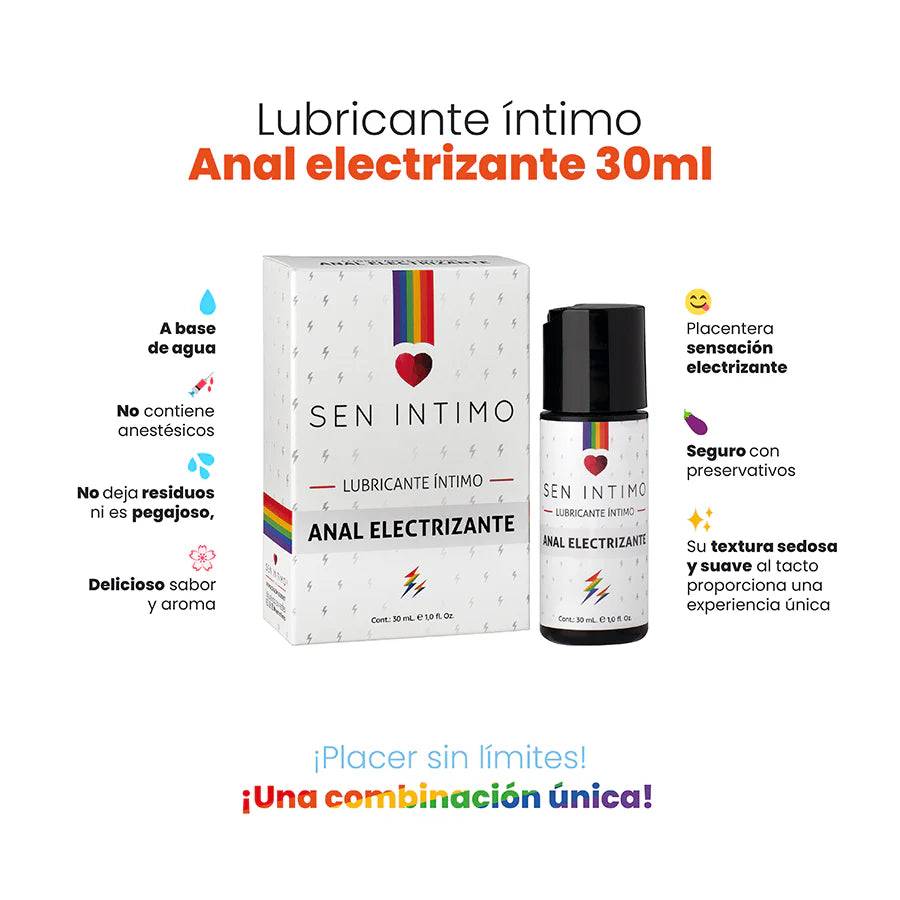 LUBRICANTE INTIMO ANAL ELECTRIZANTE X 30 ML SEN