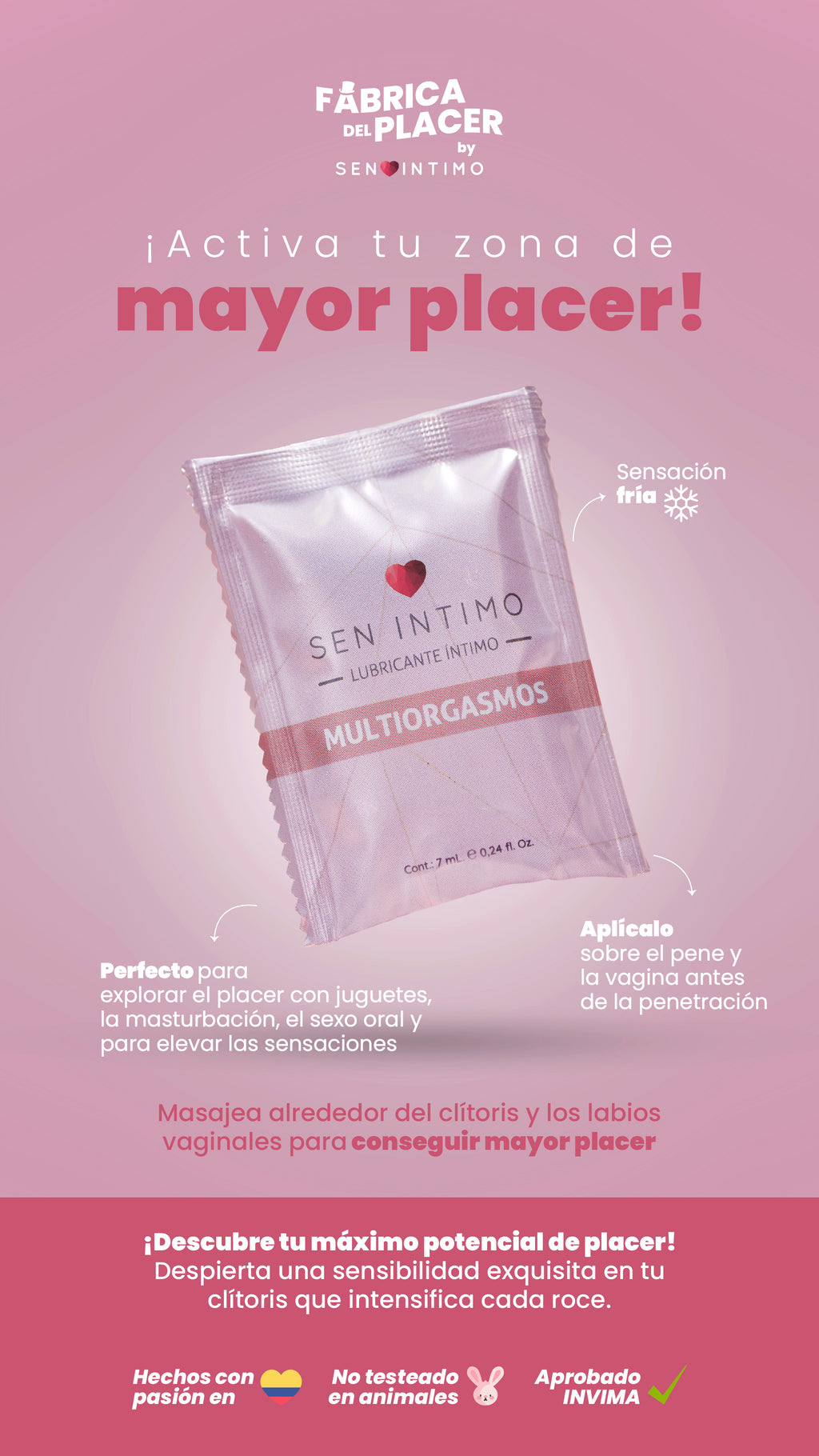 MULTIORGASMOS SACHET X 7 ML SEN INTIMO
