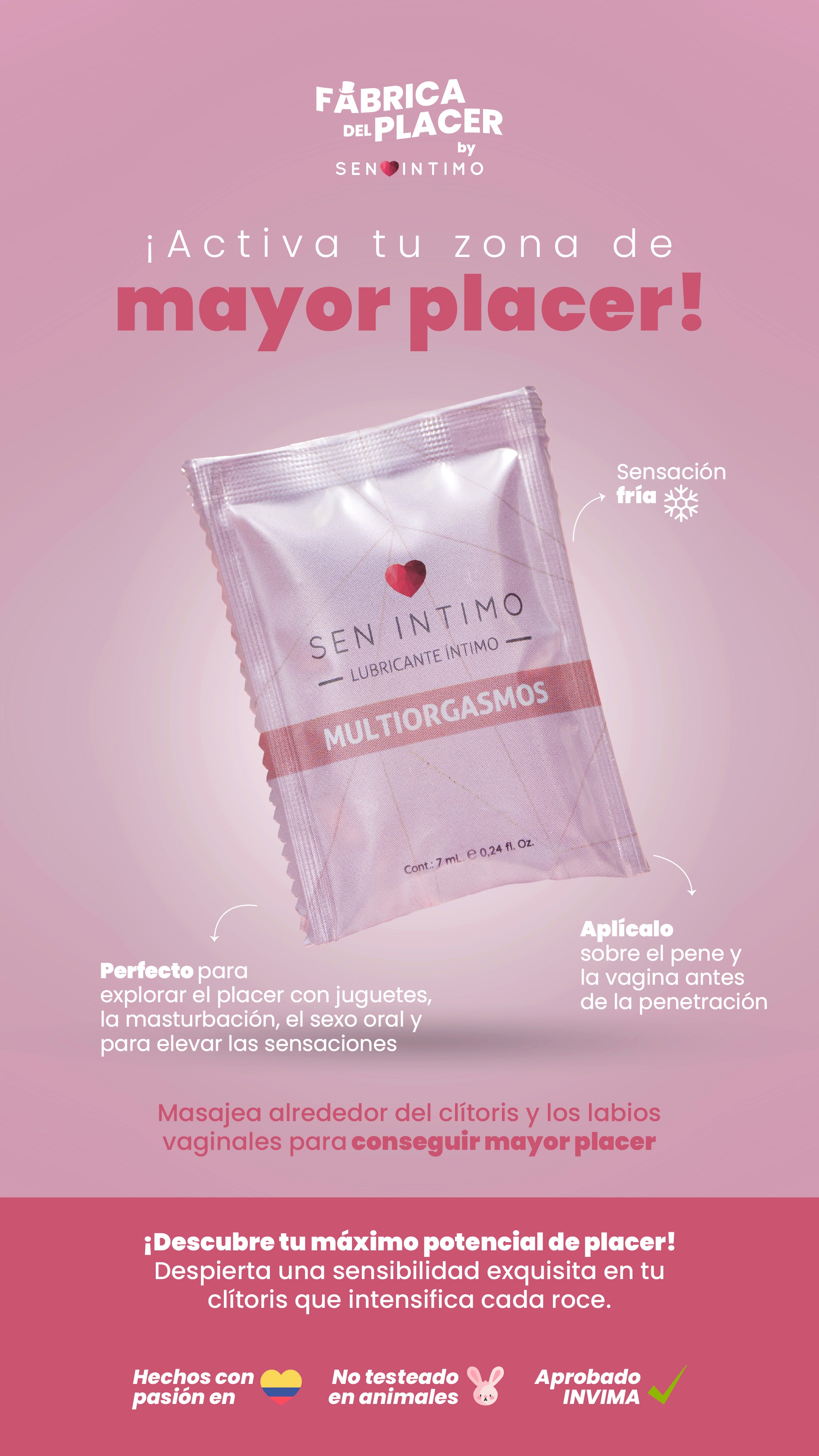 MULTIORGASMOS SACHET X 7 ML SEN INTIMO