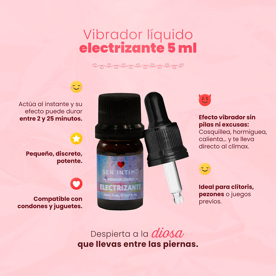 VIBRADOR LIQUIDO ELECTRIZANTE X 5 ML BY SEN INTIMO