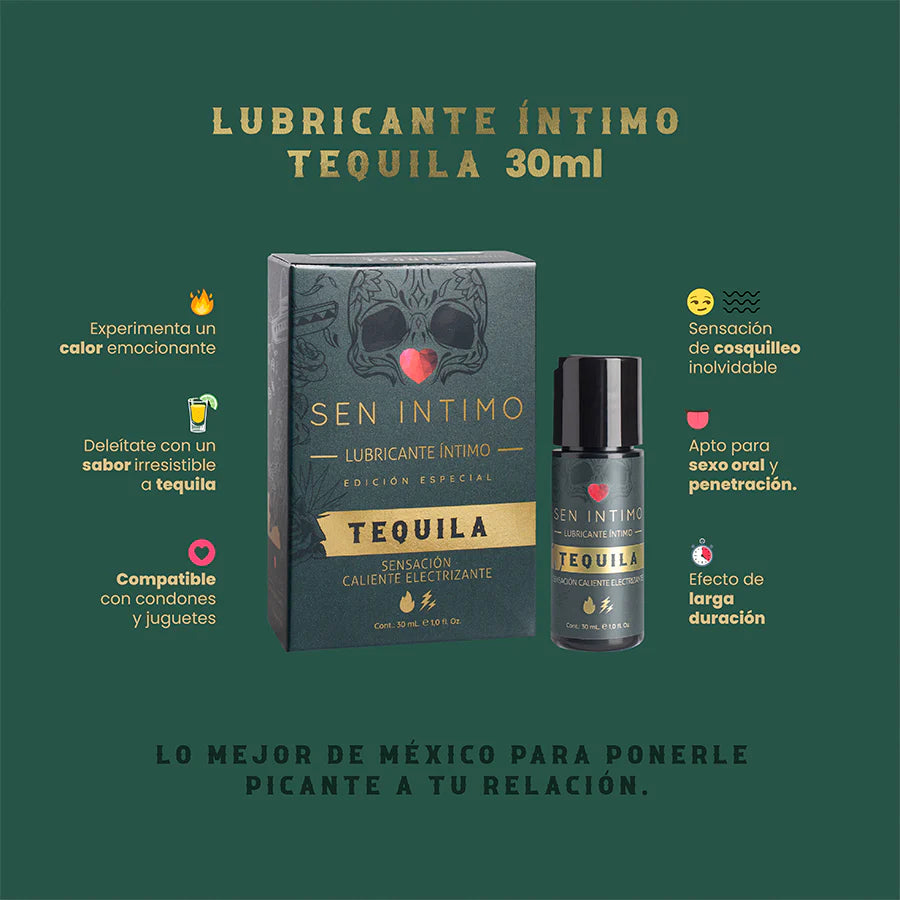 LUBRICANTE ELECTRIZANTE TEQUILA X 30 ML SEN INTIMO