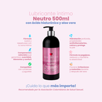 Lubricante Neutro con Ácido Hialurónico y Aloé x 500 ml Sen Íntimo