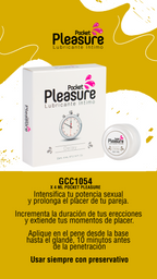 LUBRICANTE DELAY X 4 ML POCKET PLEASURE