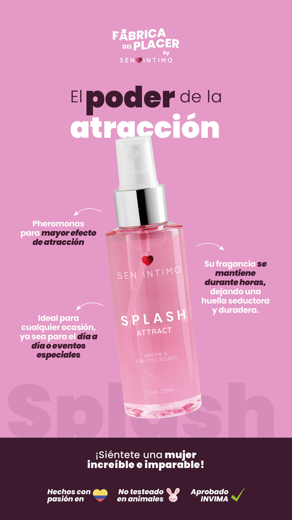 SPLASH X 125 ML SEN INTIMO