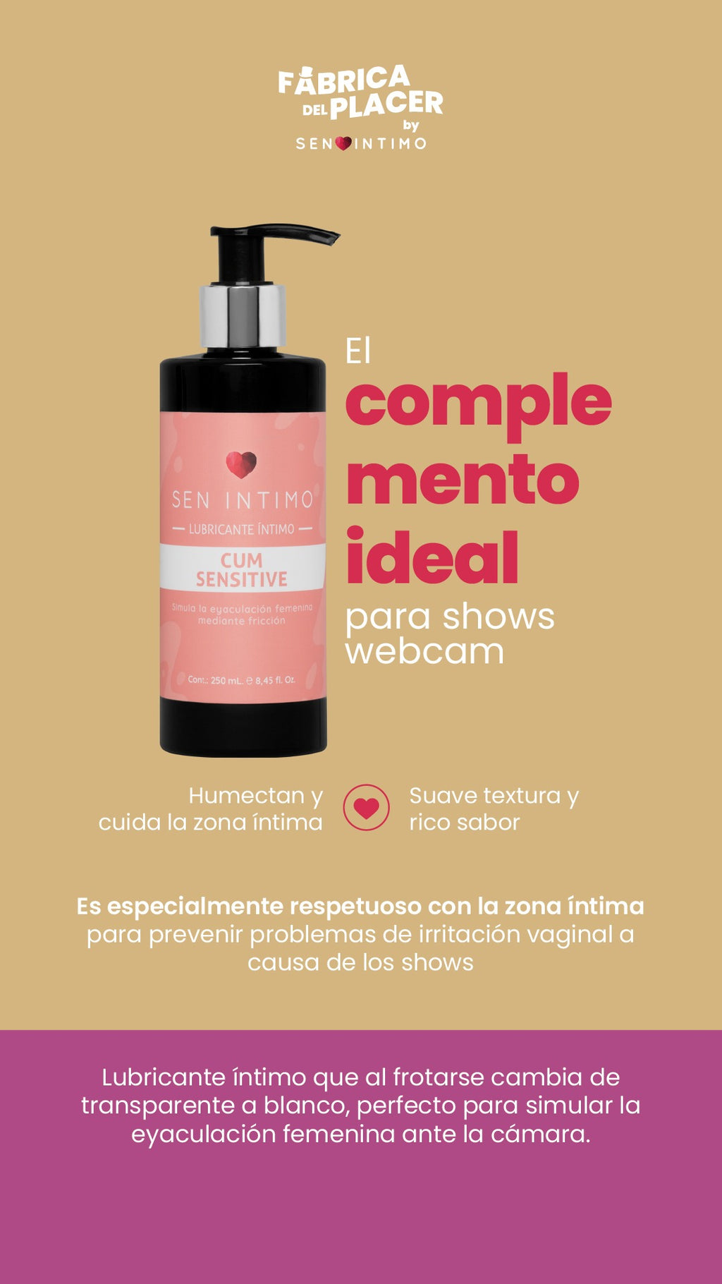 LUBRICANTE CUM SENSITIVE X 250 ML SEN INTIMO