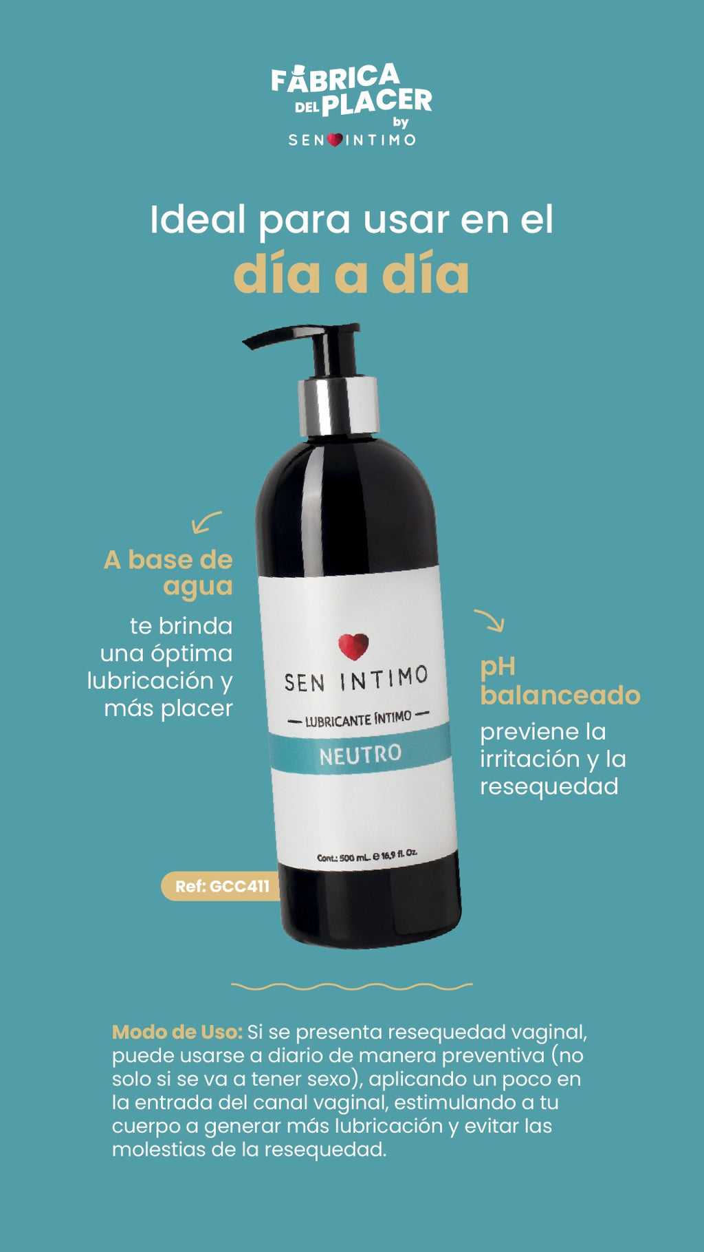 LUBRICANTE NATURAL X 500 ML SEN INTIMO