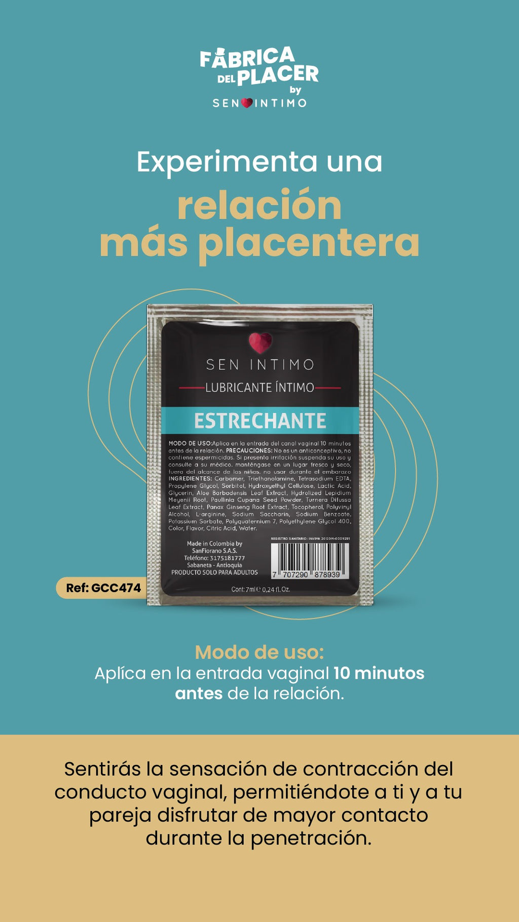 ESTRECHANTE X 7ML SACHET SEN INTIMO