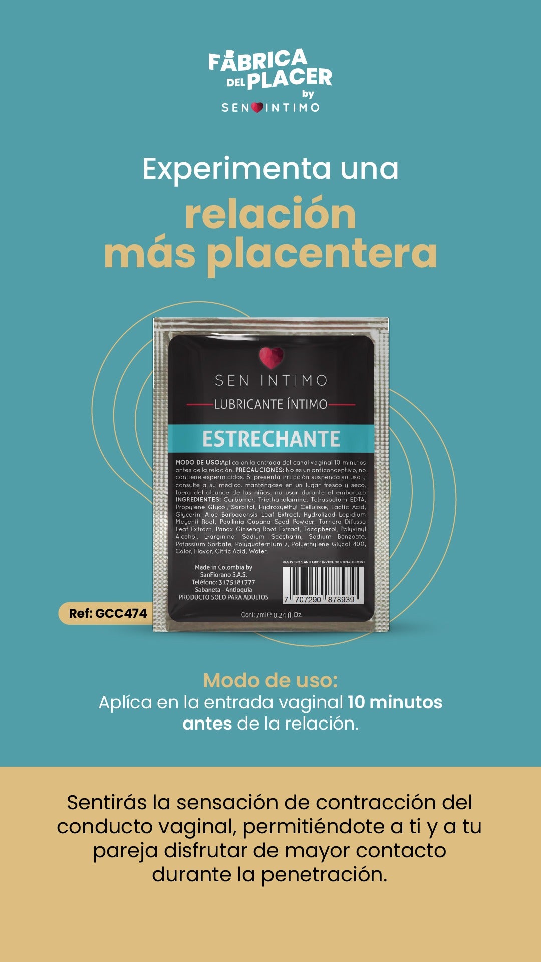 ESTRECHANTE X 7ML SACHET SEN INTIMO