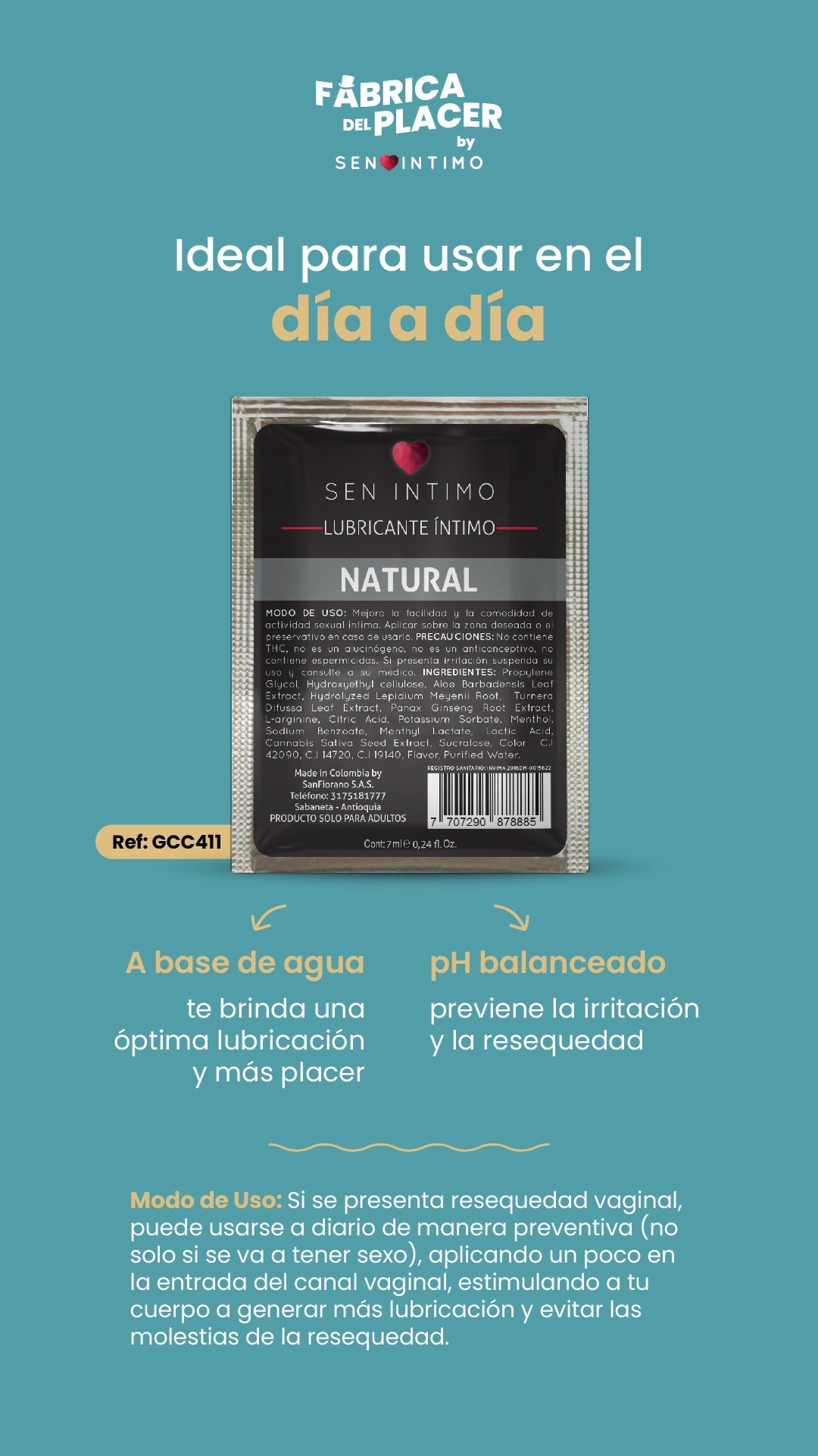 LUBRICANTE NEUTRO X 7 ML SEN INTIMO