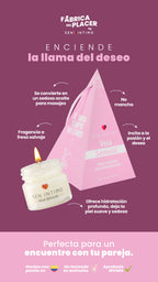 VELA SENSUAL MASAJES PIRÁMIDE X 25 ML BY SEN ÍNTIMO