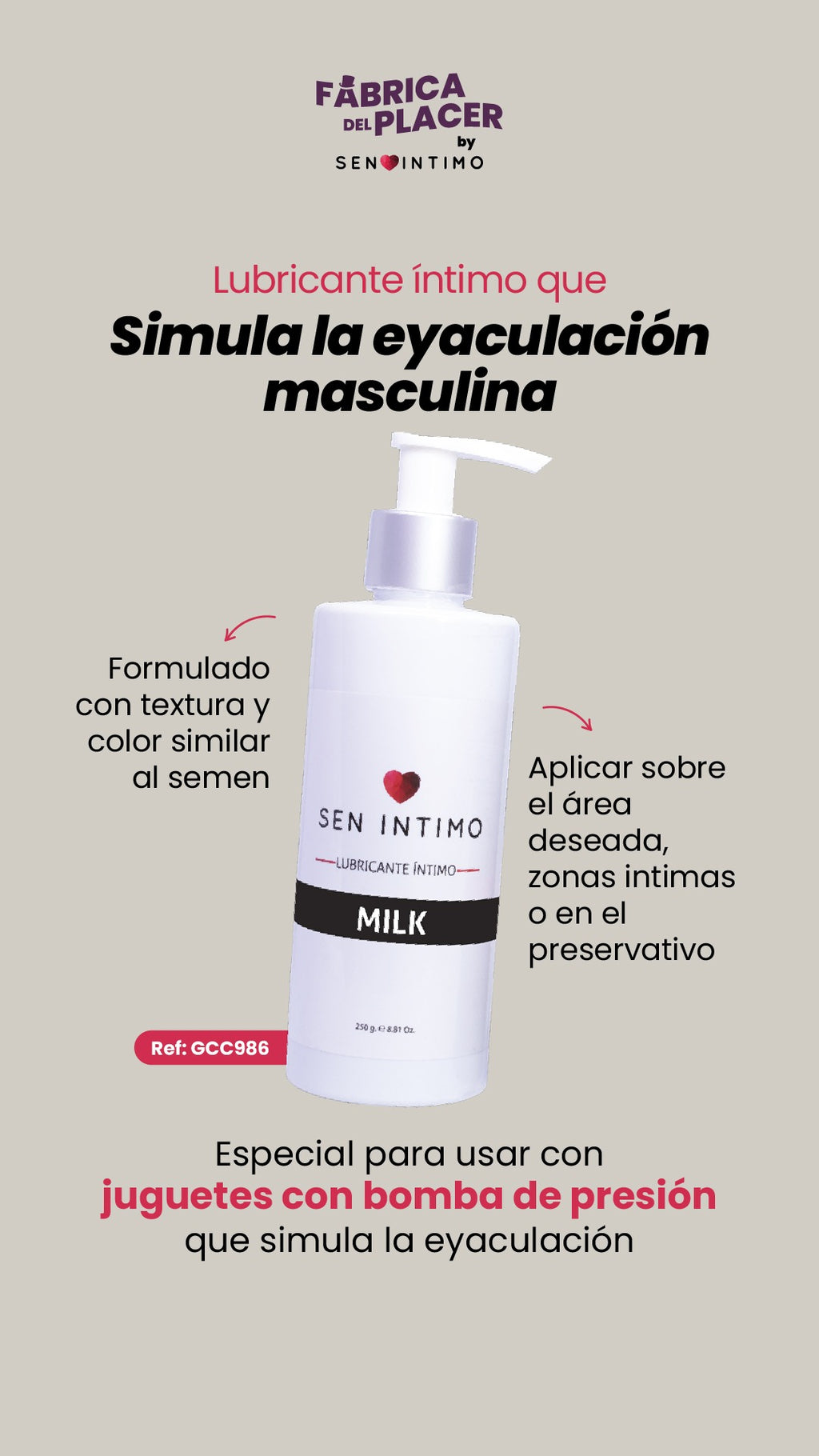 SEMEN ARTIFICIAL MILK X 250 ML SEN INTIMO