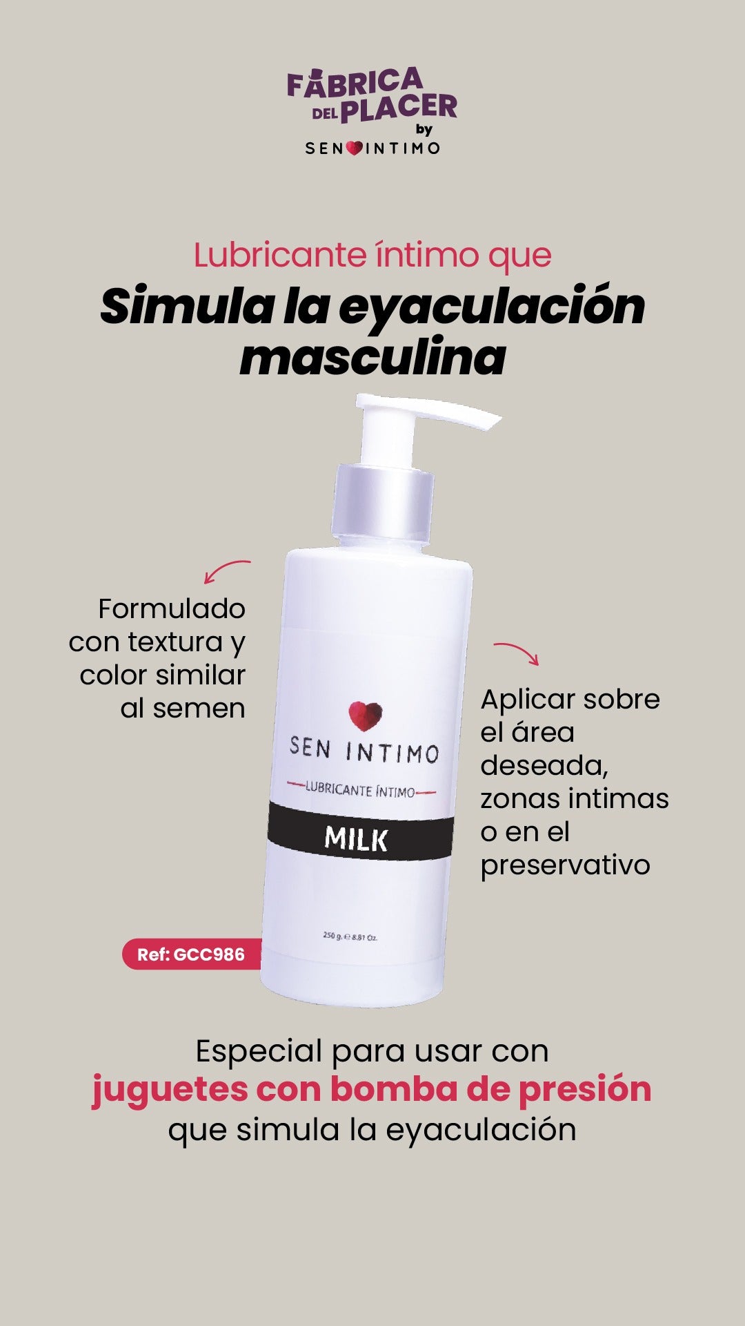 SEMEN ARTIFICIAL MILK X 250 ML SEN INTIMO